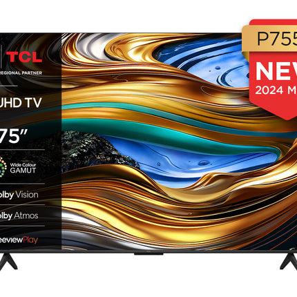 TCL 75P755K TV 190.5 cm (75") 4K Ultra HD Smart TV Wi-Fi Metallic